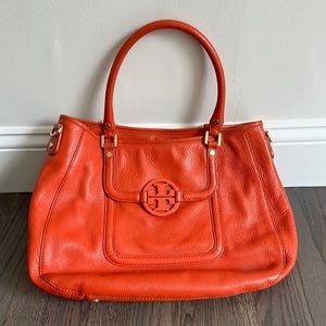 Tory Burch Genuine Leather Purse - Orange